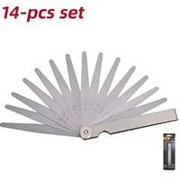 Набор измерительных щупов для проверки зазоров Deli DL9501 14 шт, 0,05-1,00 мм, сталь 65Mn