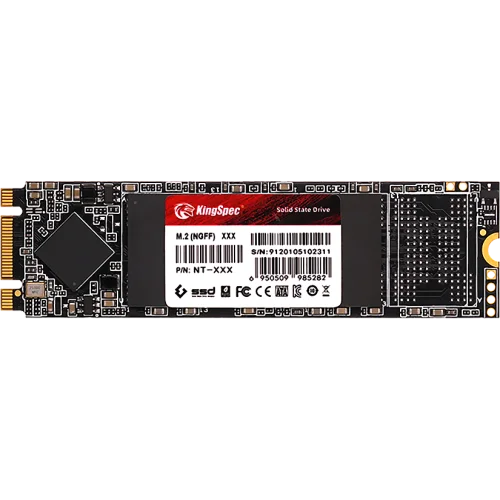 Твердотельный накопитель/ Kingspec SSD NT-128 2280, 128GB, M.2(22x80mm), SATA3, R/W 500/450MB/s, IOPs н.д./н.д., TBW 60, DWPD 0.4 (3 года)