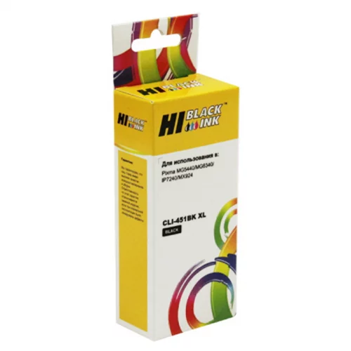 Картридж Hi-Black HB-CLI-451XL-Bk Bk (для Canon PIXMA iP7240/ MG6340/ MG5440) (15013811)