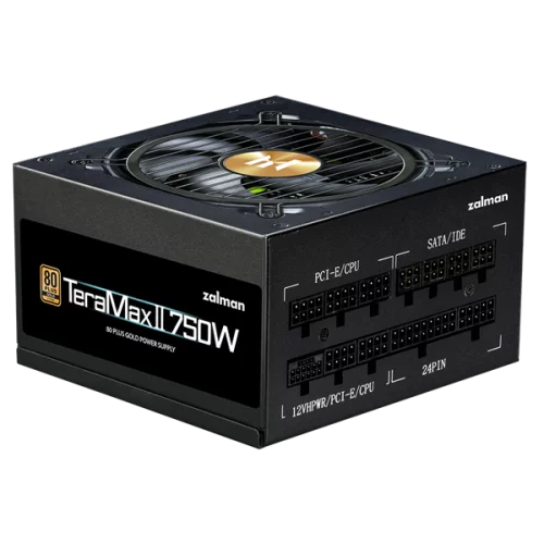 Блок питания Zalman ZM750-TMX2, 750W, ATX12V v3.0, APFC, 12cm Fan, 80+ Gold Gen5, Full Modular, Retail