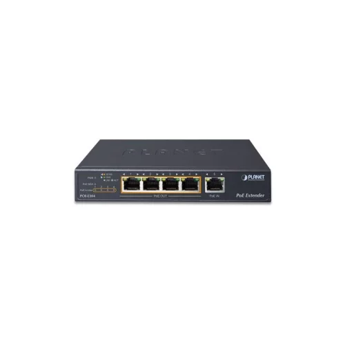 PoE расширитель/ PLANET 1-Port 60W Ultra PoE to 4-Port 802.3af/at Gigabit PoE Extender (POE-E304)