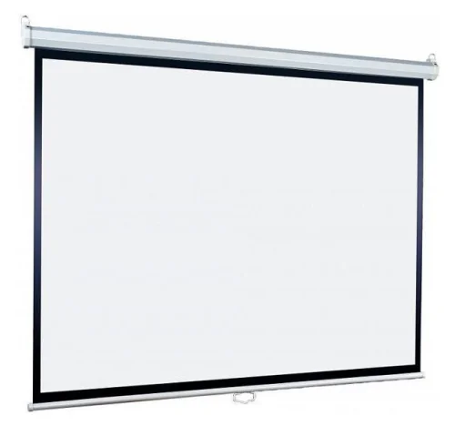 Lumien Eco Picture [LEP-100112] Настенный экран 128х171см (рабочая область 122х165 см) Matte White восьмигранный корпус, возможность потолочн./ настенного крепления, уровень в комплекте, 4:3 (треуголь