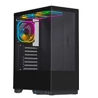 Defender Корпус компьютерный HyperHub черный,ATX,3fans,switchM/ BSync (25132)