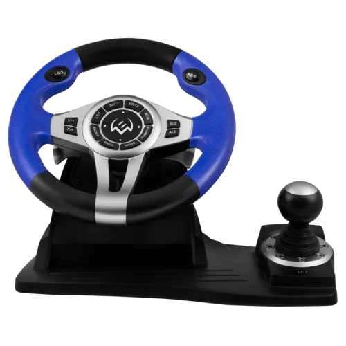 SVEN GC-W600 Руль чёрный (виброотдача, педали, джойстик, 12 кн., USB) (SV-015435)