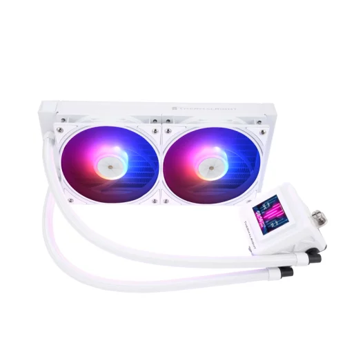 Водяное охлаждение для процессора/ Water Cooling System Thermalright Frozen Warframe SE 240 ARGB White (240mm, LED temp., Black, ARGB/ Fans: 2x120mm, 70.84CFM, 29.8dBA, 2000RPM/ Pump height 59mm, Rad (F-WFRAME-SE-240-ARGB-WH)