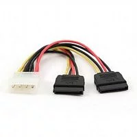 Cablexpert Кабель питания SATA CC-SATA-PSY-0.3M, 30см, molex 4pin/ 2x sata15pin, на 2 устр., пакет