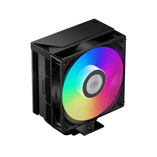 Кулер для процессора/ CPU Cooler PCCooler RT500 TC ARGB BK (245W, 4-pin PWM, 152mm, Al/Cu, 5x6mm, ARGB, 1x120mm, 73.32CFM, 34.9dBA, 2200RPM, S: 1851/1700/1200/115X, AM5/AM4, black)