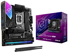Материнская плата ASROCK B860M LIGHTNING WIFI, LGA1851, B860, 4*DDR5, 4*SATA, 4*M.2, 4*USB 3.2, 3*USB 2.0, Type-C, 2*PCIx16, 1*M.2 (Key E), HDMI+DP, mATX