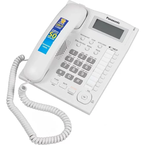 Телефон проводной Panasonic KX-TS2388RUW белый