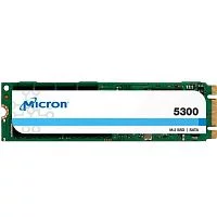 Твердотельный накопитель/ Micron SSD 5300 PRO, 960GB, M.2(22x80mm), SATA3, 3D TLC, R/W 540/520MB/s, IOPs 95 000/35 000, TBW 2628, DWPD 1.5 (12 мес.) (MTFDDAV960TDS-1AW1ZABYY)