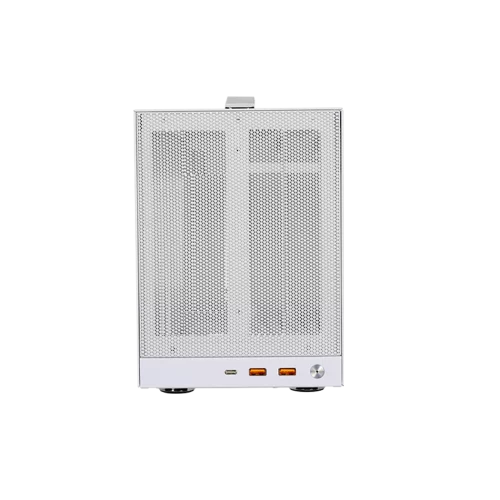 Корпус без блока питания/ Case PCCooler K101 MESH WH 3F, Mini-Tower, Mesh, 3x120mm, 2xUSB-A 3.0 + 1xUSB-C 3.1, SFX PSU Support, mITX White фото 3