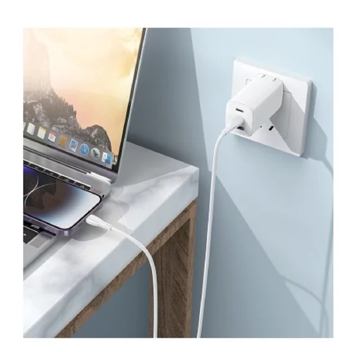 BOROFONE BX121/ PD кабель Type-C-Lightning/ 1m/ 27W/ Нейлон/ белый (B-23016) фото 3