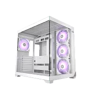 Корпус без блока питания/ Case PCCooler C3T700 ARGB WH, Midi-Tower, TG, 4x120mm ARGB, 1xUSB-A 3.0 + 1xUSB-A 2.0 + 1xUSB-C, ATX, mATX, mITX White