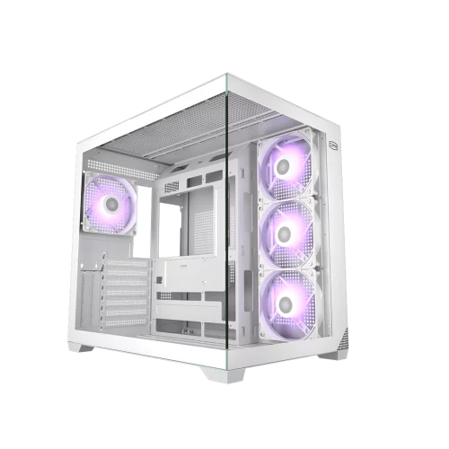 Корпус без блока питания/ Case PCCooler C3T700 ARGB WH, Midi-Tower, TG, 4x120mm ARGB, 1xUSB-A 3.0 + 1xUSB-A 2.0 + 1xUSB-C, ATX, mATX, mITX White