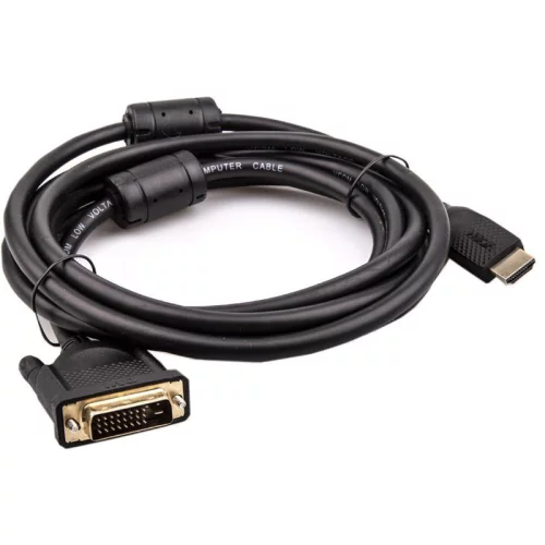 Кабель/ Кабель HDMI AM/DVI(24+1)M, 3м, CU, 1080P@60Hz, 2F, VCOM <CG484G-3M> (CG484GD-3M)