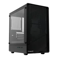 Корпус без блока питания/ Case HSPD M331, Mesh Mini-tower, Black, TG, 0.4 SPCC, no fans mATX, mITX 175/ 329/ 170mm 1x2.5", 2x3.5", 4xPCI 1xUSB-A 3.0, 1xUSB-A 1.0 370x220x408mm (M331-TGBK)