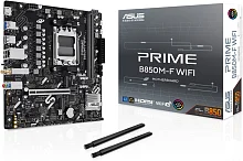 Материнская плата ASUS PRIME B850M-F WIFI, AM5, B850, 2*DDR5, 4*SATA, 2*M.2, 4*USB 3.2, 4*USB 2.0, 3*PCIx16, 2*PCIx1, DP+HDMI, mATX; 90MB1N80-M0EAY0