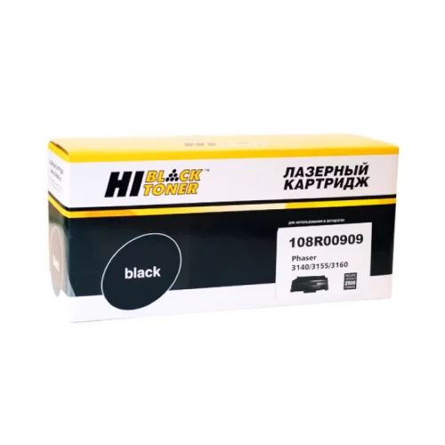 Картридж Hi-Black HB-108R00909, черный, 2500 страниц, для Xerox Phaser 3140/ 3155/ 3160 (989564006)