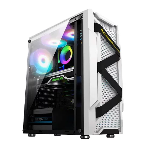 Корпус ALSEYE Warrior-W Mini-ITX/ Micro ATX/ ATX, USB2.0*2+HD Audio+USB3.0*1, «H.D.D.(3.5»)*2pcs+S.S.D(2.5»)*2pcs, 354*185*413mm» (AS.07.0004)
