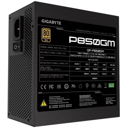 Блок питания Gigabyte GP-P850GM ATX 850W (GP-P850GM) фото 5