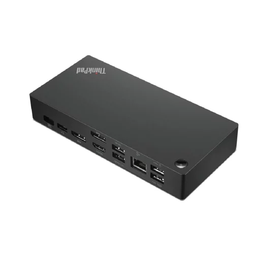Док-станция Lenovo Док-станция Lenovo ThinkPad Universal USB-C Dock (2x DP 1.4, 1x HDMI 2.0, 3x USB 3.1, 2x USB 2.0, 1x USB-C, 1x RJ-45, 1x Combo Audio Jack 3.5mm) (40AY0090CN ref. 40AY0090EU)