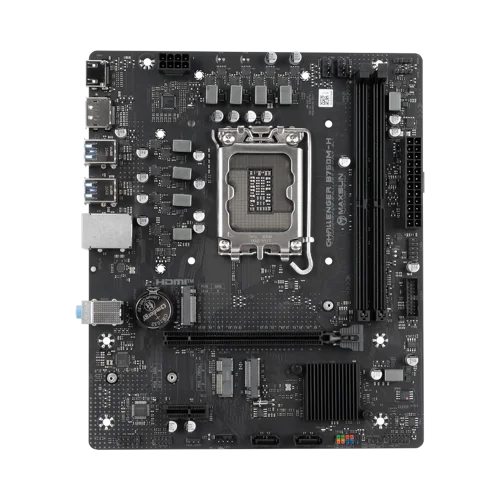 Материнская плата Maxsun MS-Challenger B760M-H B760, LGA1700, 2*DDR4, 1*PCIEx16, 1*PCIEx1, 2*M.2, 2*TypeC, 6*USB3.2Gen1, 4*USB2.0, 3*SATA3.0, 1G, DP, HDMI, M-ATX, RTL (6940709663110)