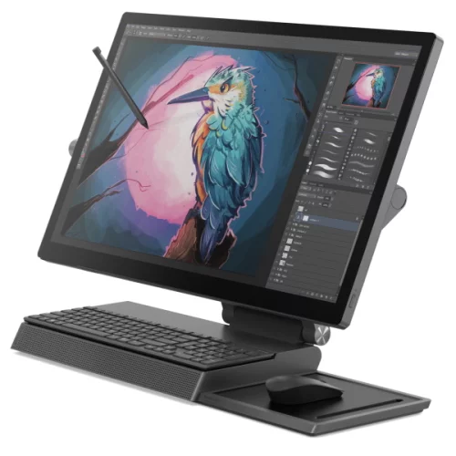 Моноблок Lenovo Yoga A940-27ICB 27 UHD Touch, Core I7-9700, 16GB, 256GB SSD + 1TB, noODD, Radeon RX560 4GB, WiFi, BT, Win10, серый [F0E50029RK] фото 3