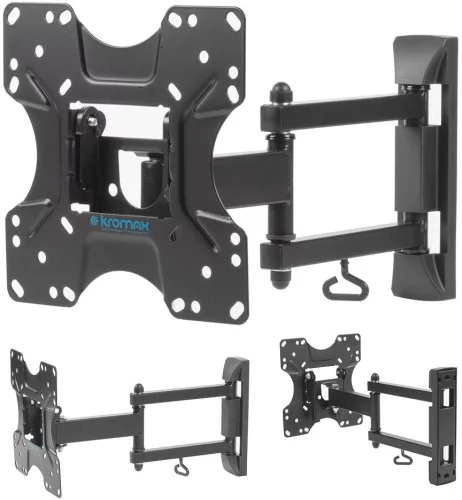 Кронштейн для ТВ KROMAX OPTIMA-214 black (max VESA 200x200 мм, настенный, наклонно-поворотный, max 30 кг) (29011) фото 2