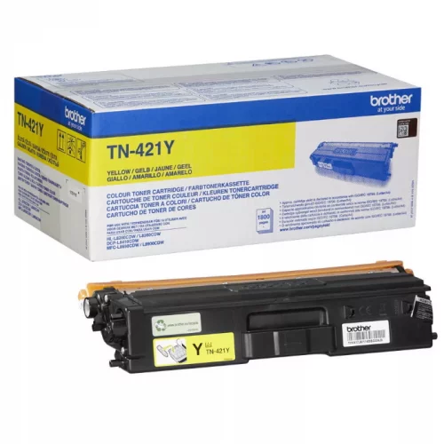 Тонер-картридж Brother TN-421Y желтый 18000 страниц для HLL8260CDW/ DCPL8410CDW/ MFCL8690CDW (TN421Y)