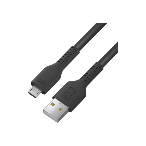 Кабель 0.5m MicroUSB, черный, черный ПВХ (4PH-R90061)