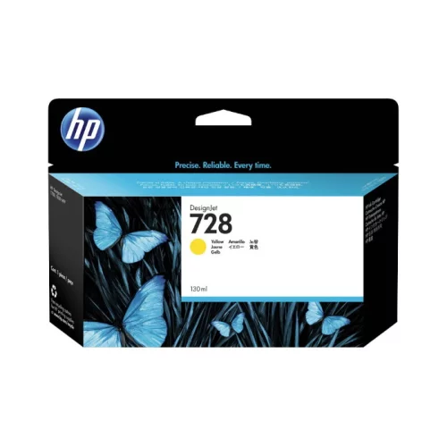 Картридж/ HP 728 130-ml Yellow DesignJet Ink Cartridge (F9J65A)