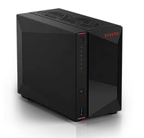 ASUSTOR AS5402T 2-Bay NAS/ Media player/ Intel Celeron N5105 2.0GHz up to 2.9GHz, 4GB SO-DIMM DDR4, noHDD(HDD,SSD),/ 2x 2,5Gb (LAN)/ 3xUSB3.2,HDMI; 90IX01R1-BW3S20