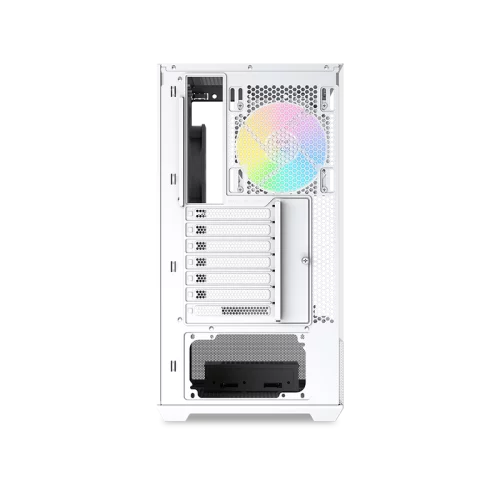 Корпус ПК без блока питания/ Case SAMA V40 White, Midi-Tower, TG, 6x120mm ARGB, 2xUSB 3.0 + 1xUSB 3.1 Type-C, ATX, mATX, mITX White (V40-WHADA6X1-GL) фото 4