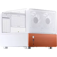 Корпус без блока питания/ Case JONSBO V12, Mini-Tower, TG, 2x120mm, 1xUSB-A 3.0 + 1xUSB-C 3.2, mATX, mITX White (V12 WHITE)