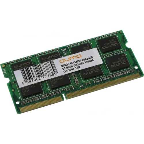 *Модуль памяти QUMO DDR3 SODIMM 4GB QUM3S-4G1333K9(R) PC3-10600, 1333MHz (QUM3S-4G1333K9R)