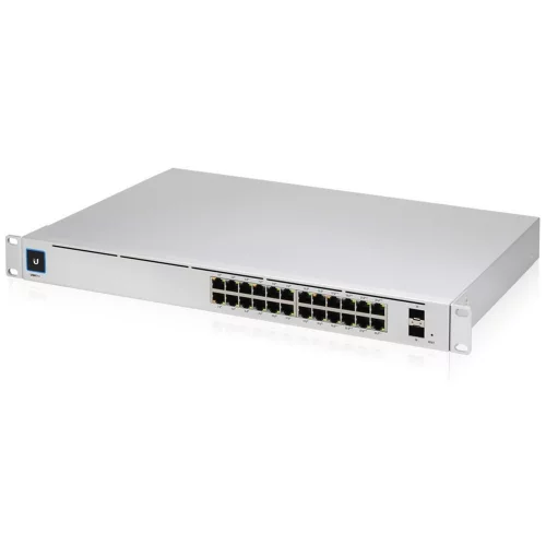 Коммутатор/ 24-port, Layer 3 switch supporting 10G SFP+ connections with fanless cooling (USW-PRO-24-EU)