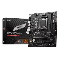 Материнская плата/ MB MSI AMD B650 sAM5, 2xDDR5(128GB), D-SUB/HDMI 2.1, 1xPCIe 4.0x16, 1xPCIe 3.0, 1xLAN (2.5GbE), 4xSATA 6Gb/s, 1xM.2, 4xUSB 3.2, 2xUSB 2.0, 2xPS/2, mATX (PRO B650M-B)