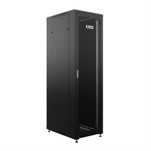 Телекоммуникационный шкаф (4408) Бастион SKAT TB-42R680PF-B Телекоммуникационный шкаф 42U/600x800мм/Пд-перф/Зд-металл/RAL9005/99кг/1.5 л.г