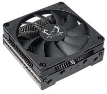 Кулер для процессора/ CPU Cooler Scythe Shuriken 3 (140W, 4-pin PWM, 39mm, Al/ Cu, 4x6mm, 1x92mm, 36.45CFM, 31.78dBA, 2500RPM, S: 1851/ 1700/ 1200/ 115X, AM5/ AM4, silver, black) (SCSK-3000)