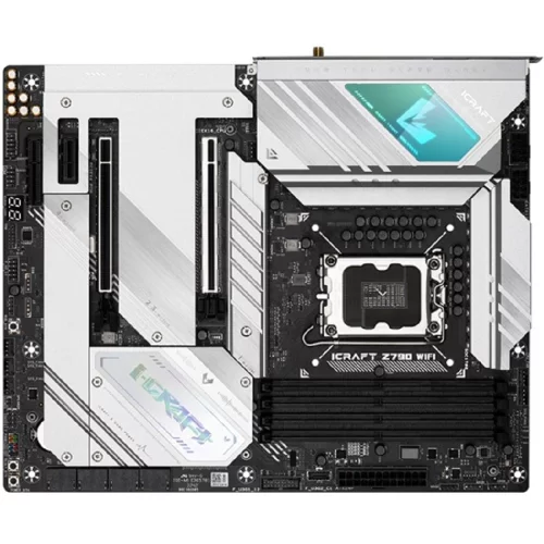 MAXSUN MS-iCraft Z790 WIFI V1/V2 (Socket 1700, ATX, 4xDDR5, HDMI/DP, 4*SATA3, 4*M.2, 1xPCI-E 16x/2*PCIEx4/1*PCIEx1, 4*USB 2.0, 4*USB 3.2 Gen1, 1*TypeC, LAN 2*2.5G, Bluetooth, Wi-Fi 802.11ax, RTL)
