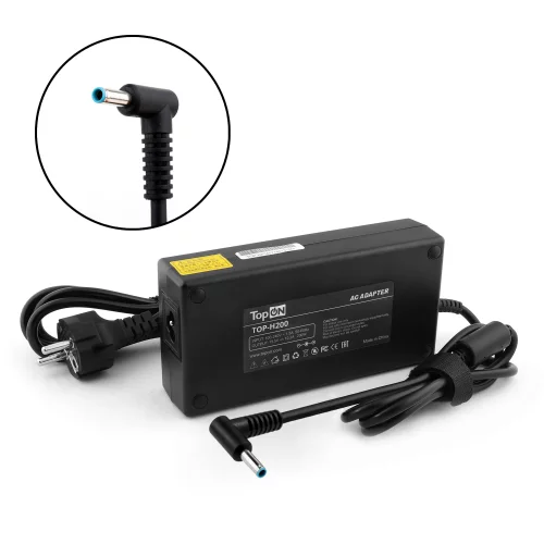 Блок питания TopON для ноутбука HP 19.5V 10.3A (4.5x3.0) 200W PN: TPN-DA10 (TOP-H200W)