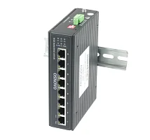 Промышленный коммутатор Gigabit Ethernet OSNOVO SW-70800-I Промышленный коммутатор Gigabit Ethernet на 8GE RJ45 портов. Порты: 8 x GE (10/100/1000Base-T). Встроенная грозозащита 6кВ. Питание: 3 x входа DC12-57V(6W). БП в комплект НЕ входит.