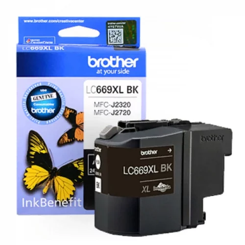 Картридж струйный Brother LC669XLBK, черный, 2400 стр., для Brother MFC-J2320/ J2720