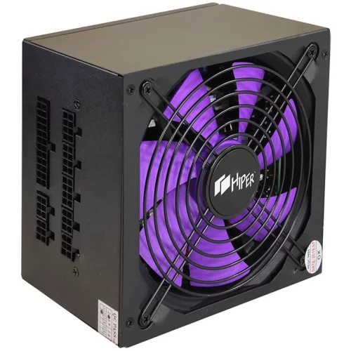 блок питания для ПК 700 Ватт/ Power Supply HIPER HPB-700FM (ATX 2.31, 700W, Active PFC, 80Plus BRONZE, 140mm fan, Full-modular, Black) BOX