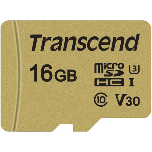 Карта памяти/ Transcend 16GB microSDXC Class 10 UHS-I U3 V30 R95, W60MB/s with adapter