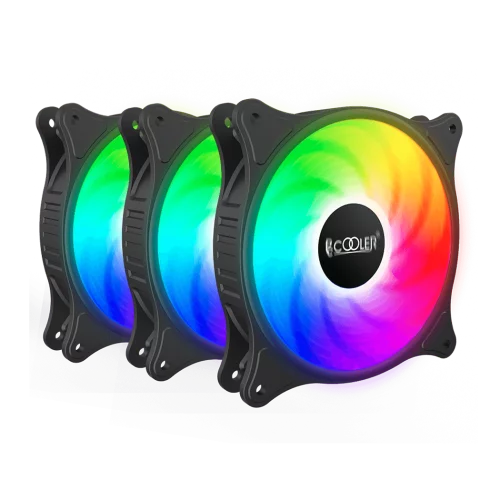 Кулер для корпуса/ Case Cooler PCCooler FX 120 ARGB BK 3 IN 1 (120x120x25mm, 4-pin PWM, ARGB, 52.79CFM, 33.2dBA, 2000RPM, Black, 3pcs) фото 5