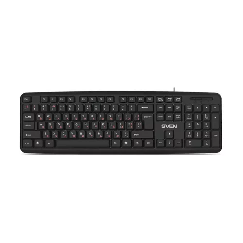 Клавиатура SVEN KB-S230 чёрная (104кл, каб. 2м) (SV-018399)