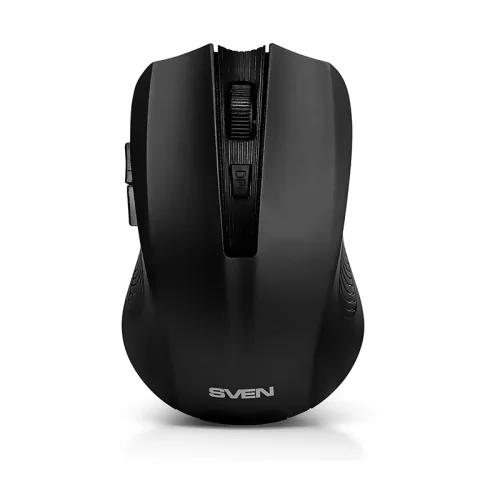 Беспроводная мышь SVEN RX-350W чёрная (5+1кл. 600-1400DPI, SoftTouch, блист) (SV-019570)