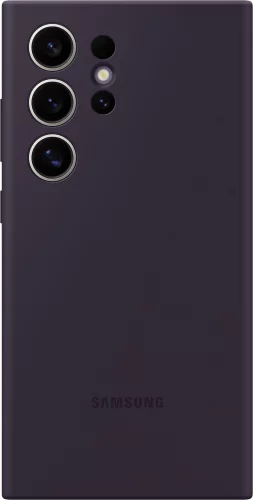 Чехол (клип-кейс) Samsung для Samsung Galaxy S24 Ultra Silicone Case S24 Ultra темно-фиолетовый (EF-PS928TEEGRU)