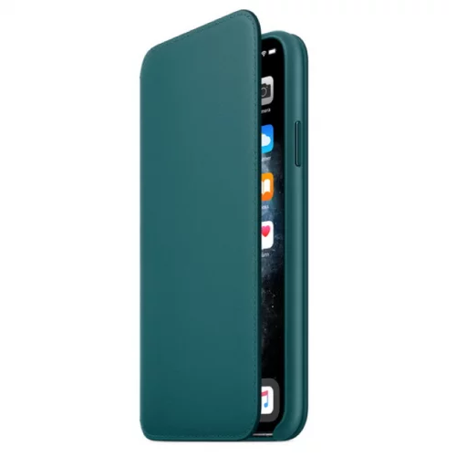 Чехол Apple для iPhone 11 Pro Max Leather Folio кожанный зеленый павлин (MY1Q2ZM/A) фото 2